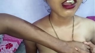 Big boobs bhabhi tasting small desi cock